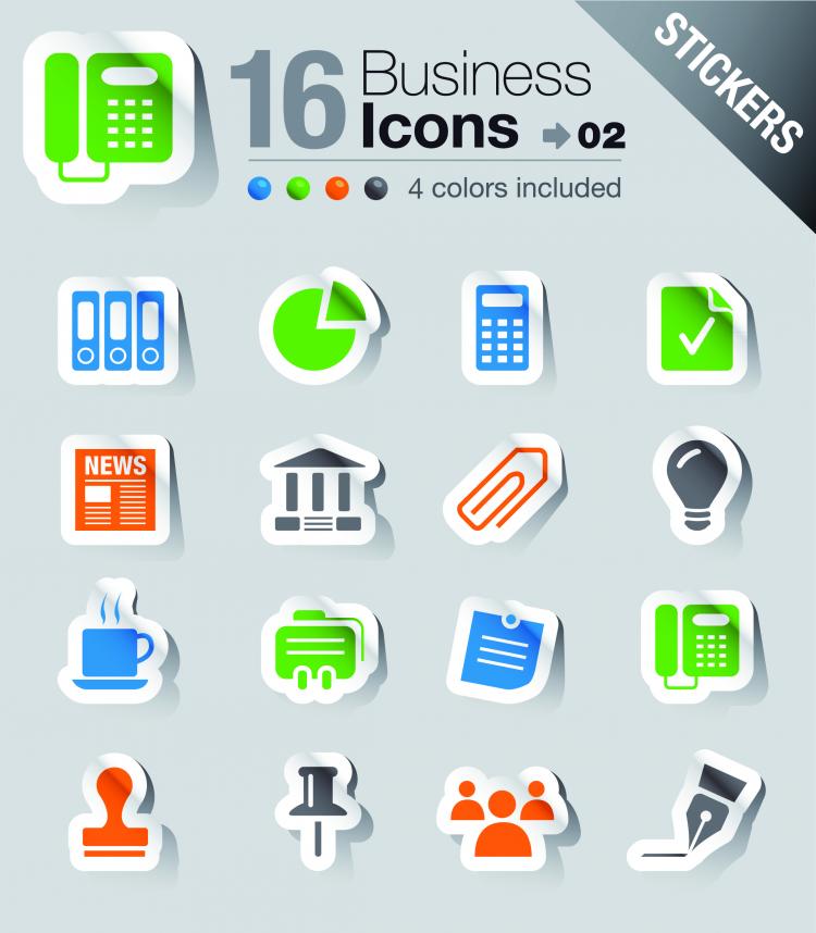 free vector Simple and practical icon 03 vector